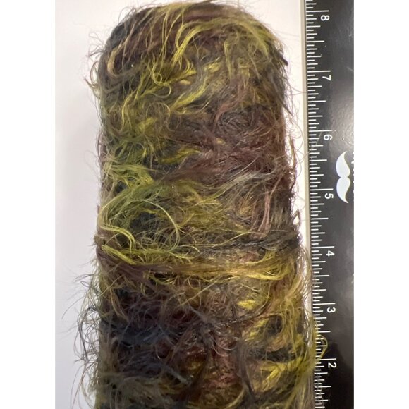 Beautiful Earthy Unbranded Brown & Green Textured Yarn on cone 16/2 100% polyest - Picture 2 of 5